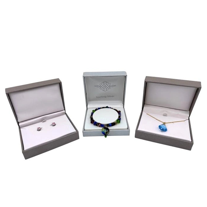 GIFT BOXED JEWELRY ASSORTED - NECKLACES, BRACELETS, EARRINGS